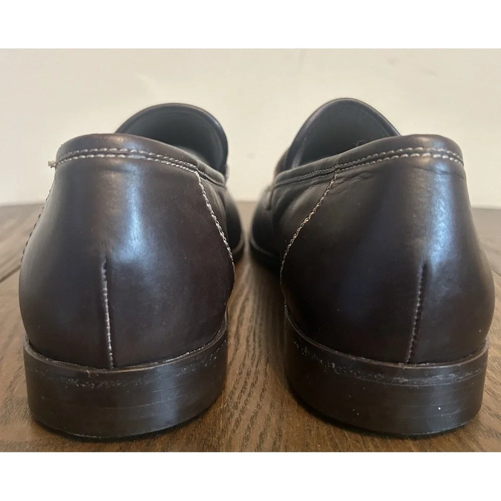 Donald J Pliner Men's Brown Leather Loafers Size 10M
